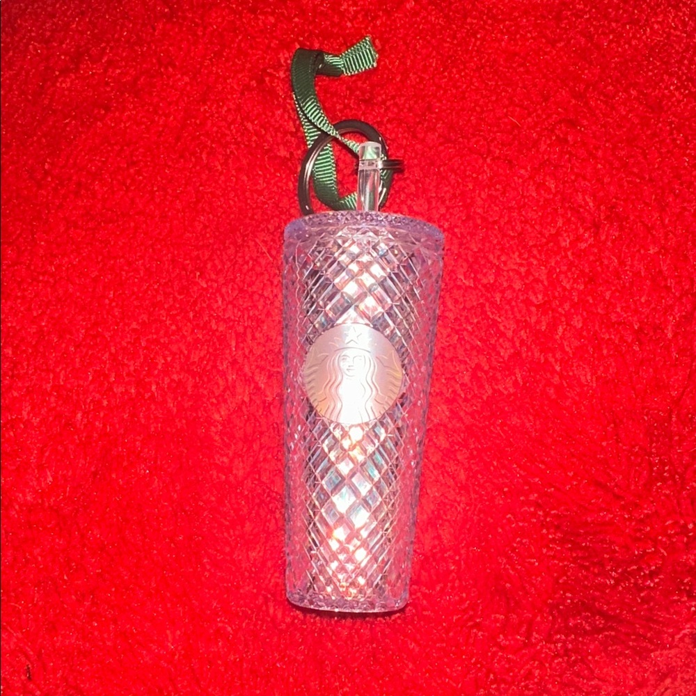 Starbucks Crystal Clear Tumbler Keychain Ornament